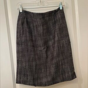 Banana Republic Black/White Tweed Pencil Skirt